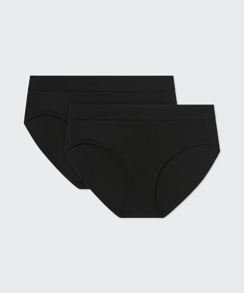 WOMENS COTTON PANTIES 2PACK чёрный