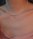 메리모티브(MERRYMOTIVE) Little star and pearl layered necklace
