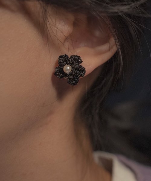 Little hot sale black earrings