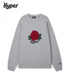 [hyper] 하이퍼 로즈 스웨터(Gray) SPKWB1CC91