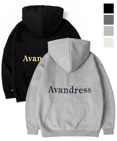 어반드레스(avan) UNISEX OVERFIT G.G HOODIE - 3COL