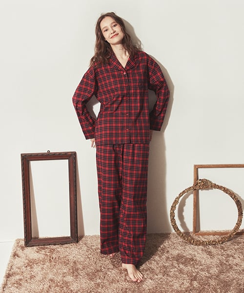 CLASSIC ROUND PAJAMA SET красный проверка