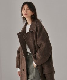 Mullen Half Long Coat_Brown