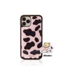 어피스오브케이크(APIECEOFCAKE) Cow Pattern Phone Case_Pink