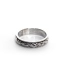 스칼렛또블랙(SCALETTOBLACK) [Silver925] BR23 Rope texture revolving ring