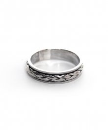 [Silver925] BR23 Rope texture revolving ring