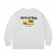 WATCH OUT LONG SLEEVE TEE Ash Grey