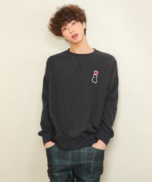 AQO HEART EDITION SWEATSHIRTS BLACK(기모)