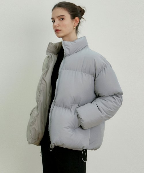 MUSINSA | NICK&NICOLE Essential Puffer Short Padding_Gray