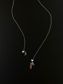 위트홀리데이(WIT-HOLIDAY) mini pearl ball chain necklace  *2way - 마스크목걸이[silver]