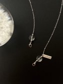 위트홀리데이(WIT-HOLIDAY) crystal ball chain necklace *2way - 마스크목걸이[silver]