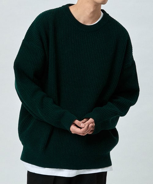 Green oversized outlet sweater