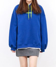 Back zipper hoodie - blue
