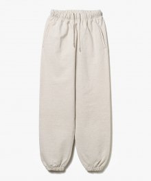 Classic Wide Sweat Pants [Oatmeal]