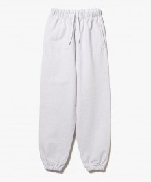 Classic Wide Sweat Pants [White Grey]