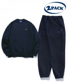 [ONEMILE WEAR] CREWNECK+JOGGER PACKAGE NAVY