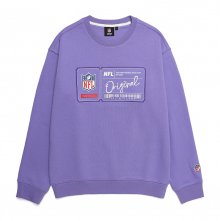 F211USW215 클럽 네임 택 크루 맨투맨 PURPLE