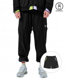 DETACHABLE TRAINING PANTS BLACK