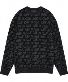 2.FLARE XX CLUB Knit Sweater (FU-162)