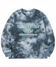 FLYER WATER DYED LS TEE NAVY(MG2BSMT559A)