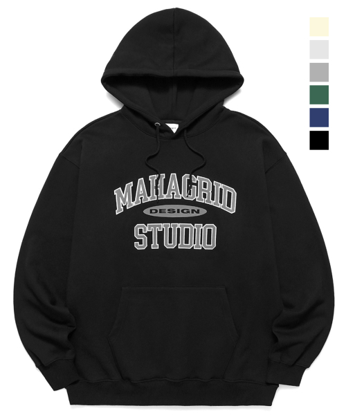 마하그리드(mahagrid) COLLEGE LOGO HOODIE_6colors