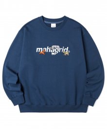CATS AND DOGS SWEATSHIRT NAVY(MG2BSMM482A)