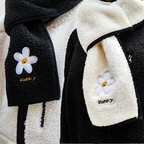 리스펙트(respect) [패키지] 써니 보아 플리스 머플러 (2color)