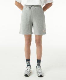 (PT-20143) SET-UP COTTON SHORT PANTS GRAY