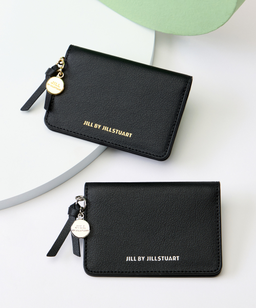 질바이질스튜어트(jillbyjillstuartacc) [BONNIE] 블랙 동전 참장식 가죽 카드지갑 - 2colors