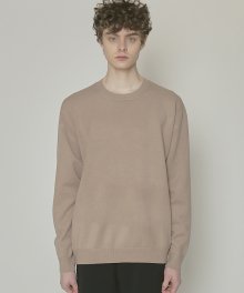 DWS SOFT BASIC ROUND SWEATER(MOCHA)