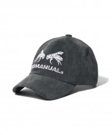 WORKER BEE BALL CAP - CHARCOAL