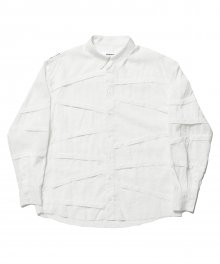 DIAGONAL CHECK SHIRT - WHITE