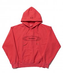 PST DYED HOODIE - RED