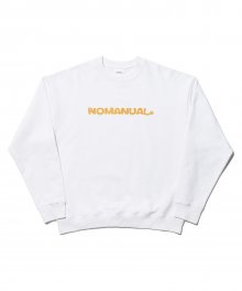 DISTORTION LOGO SWEATSHIRT - WHITE