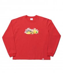 FRUITS LONG SLEEVE TEE - RED