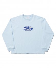 VERTICAL WORLD LONG SLEEVE TEE - SKYBLUE