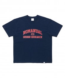 UNIVERSITY LOGO T-SHIRT - NAVY