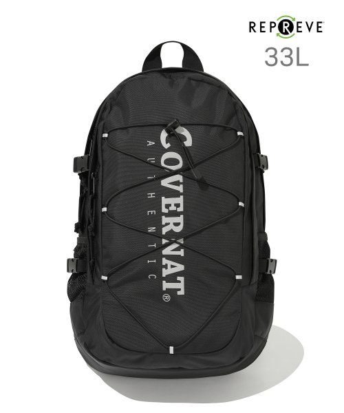 MUSINSA | COVERNAT Authentic Logo Backpack 33L Black