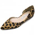카렌화이트(KAREN WHITE) Leopard shoes_kw1236_1cm 플랫