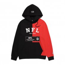 F211MHD217  클럽 블록 후드 티셔츠  NFL RED