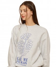 Flower Vase Sweatshirt [OATMEAL]