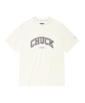 척(CHUCK) 볼드 아치 로고 티셔츠 (크림)