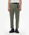 N211MPT901 벨티드 우븐 테이퍼드 팬츠 HAVANA KHAKI