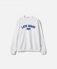 LATE NIGHT SWEATSHIRT-WHITE