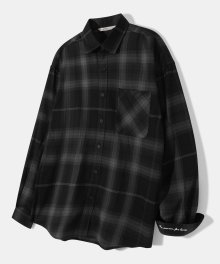 Veiled Big Check Shirt S73 Black