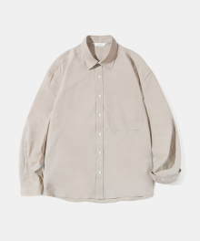 Standard Stitch Linen Shirt S74 Beige