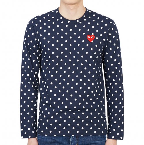 꼼데가르송(COMME DES GARCONS) 레드와펜 도트 AZ T166 051 2 남자 긴팔티셔츠 - 사이즈 & 후기 | 무신사