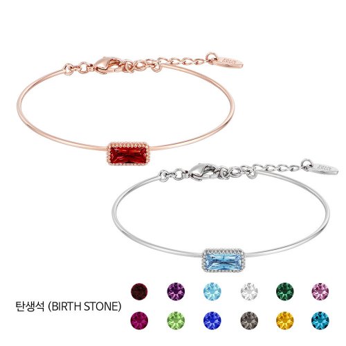 PAUL BRIAL - Birthstone Baguette Bracelet PPSB000S