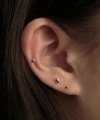 [3SET] [SILVER925] LU131 Basic layered earrings