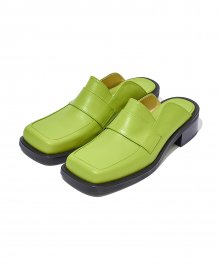 EDGE SQUARE LOAFER MULE KS [LIGHT GREEN]